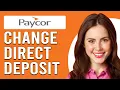 How To Change Direct Deposit On Paycor How To Update Direct Deposit Information On Paycor