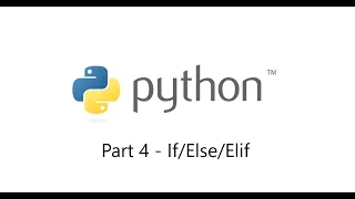 Coding in python part 4 - elif