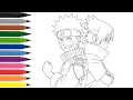 Naruto Drawing Painting and Coloring Pages