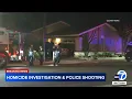 Irvine police shoot suspect amid homicide investigation