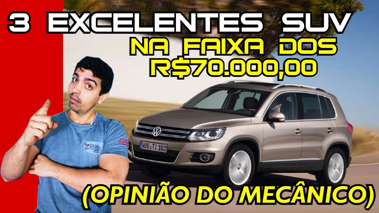 LISTA 3  MELHORES  OPÇÕES DE CARROS SUV POR 70 MIL REAIS (OPINIÃO DO MECÂNICO)