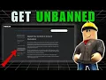 How To Get Unbanned from a Roblox Game Method