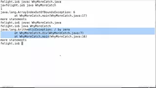 Exception Handling Part 5 - purpose of try with multiple catch blocks
