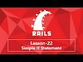 22 Simple If Statement