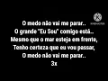 Lagu O Medo Não vai me parar- Sarah Beatriz | Playback com letra