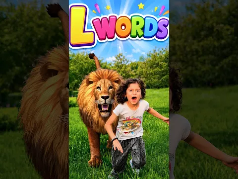 L Words with Neva! 🦁 ABC Letter L #shorts