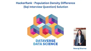 HackerRank - Population Density Difference Sql Interview Question Solution