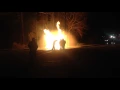 Fire rages from leaking Greenwood gas line