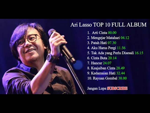 Download MP3 TOP 10 - Lagu Pop Indonesia Paling Populer - Ari Lasso FULL ALBUM