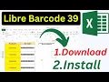 how to install libre barcode 39 font in Excel libre barcode 39 not coming in Excel barcode font
