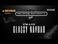 Responsive Glassmorphism Navbar with Dynamic Hover Effects HTML CSS Tutorial