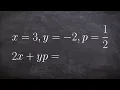How to evaluate an expression three terms
