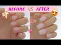 STUNNING Step by Step TRANSFORMATION to a NATURAL Look Using DIP POWDER