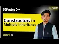 Lec 26 Constructors in multiple inheritance inheritance OOP using C Pashto
