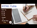 What is Table in HTML in Urdu Hindi How to make table in your web page