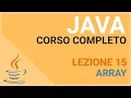 Arrays in Java - JAVA TUTORIAL 15