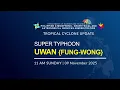 Lagu Press Briefing : Super Typhoon UWAN {FUNG-WONG} at 11 AM | November 09, 2025 - Sunday