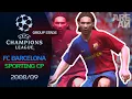 PES 2009 - UEFA Champions League 2008/09 - FC Barcelona - Group Stage - Round 4
