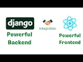 how to integrate react js with django in a single server
