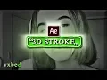 3D stroke After Effects Tutorial vxbed