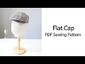 Flat Cap Pattern PDF Sewing Pattern 7 Sizes Irish flat cap Baker Boy Hat Christmas Gift