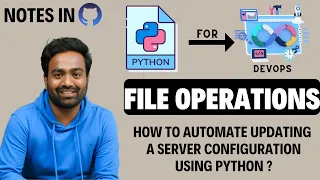 Day-12 Python For DevOps Python File Operations Update Server configuration using Python