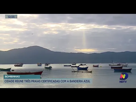 Três praias do município de Bombinhas recebe o certificado ‘Bandeira Azul’