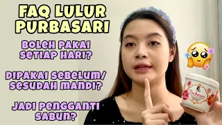 cara pakai lulur purbasari yang benar