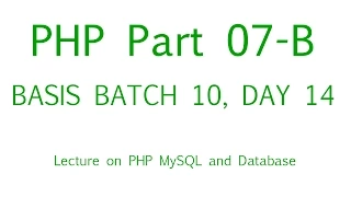 PHP Bangla Tutorial Part 07 B