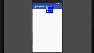 android actionBar spinner dropdown list example