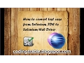 How to convert test cases from Selenium IDE to Selenium WebDriver byNP
