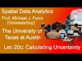 20c Spatial Data Analytics Calculating Uncertainty