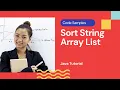 How to Sort String Array List in Java Java Code Samples