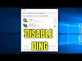 Disable the Volume Slider Ding Sound in Windows 10 Guide