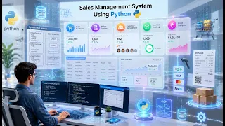 Sales Management System Using Python Complete Python Project Tutorial OOP Menu Driven