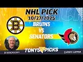 Bruins vs Senators NHL Betting Odds Picks 25 Night Moves Show