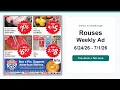 Rouses Weekly Ad 26 - 26 Top 10 Deals