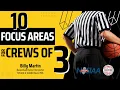 Ten Focus Areas for Crews of 3 Basketball s -