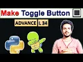 How To Make Toggle Button In Python Turtle Event Handling Using Switch Simulation Ad Lec 34