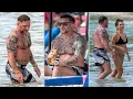 Tom Hardy Shows Off MASSIVE Tattoo Collection Beach Day with Wife Charlotte Riley