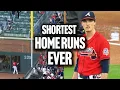 The shortest home runs in MLB history Statcast Era