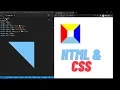 How to make Triangle top right using HTML and CSS