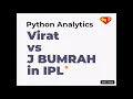 Cricket Analytics Virat vs Bumrah in IPL Jaikrishna Sharma RCB vs MI