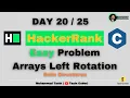 Left Rotation Data Structures HackerRank Tasin Coder