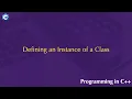 Defining an Instance of a Class