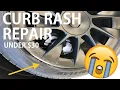 Tesla Model Y Curb Rash Repair - 20 Induction Wheels