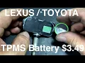 Lagu Lexus / Toyota TPMS Sensor Battery Replacement