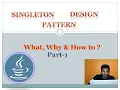 Java Singleton Design Pattern In-Depth Step-by-Step Tutorial Part 1 Beginners Guide Interview
