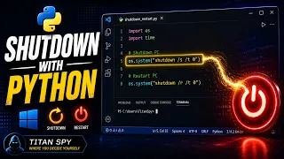 How to Shutdown Restart Windows Using Python Python Automation Tutorial 2026 Titan Spy