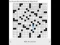 WSJ Crossword for Saturday April 25 2026 by Zhouqin Burnikel